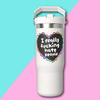 30oz Hate PPL Heart Tumbler
